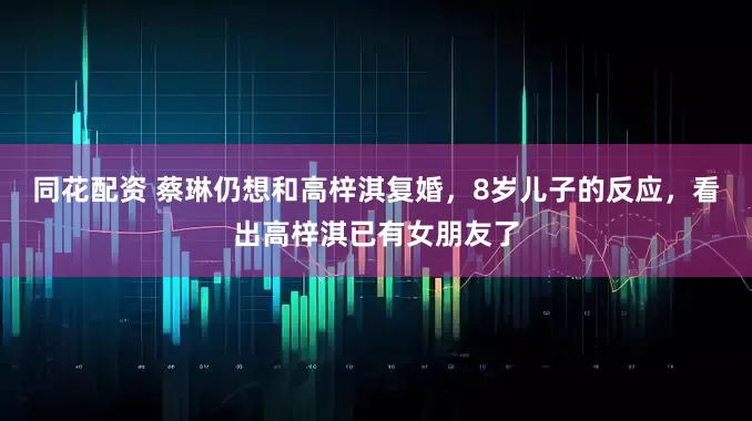 同花配资 蔡琳仍想和高梓淇复婚，8岁儿子的反应，看出高梓淇已有女朋友了