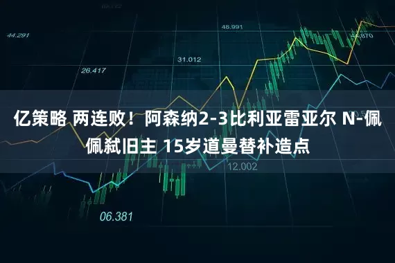 亿策略 两连败！阿森纳2-3比利亚雷亚尔 N-佩佩弑旧主 15岁道曼替补造点