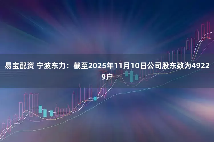 易宝配资 宁波东力：截至2025年11月10日公司股东数为49229户