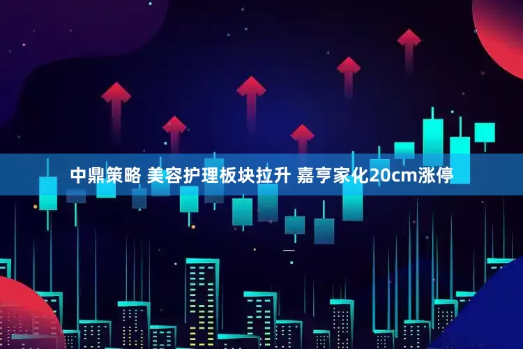 中鼎策略 美容护理板块拉升 嘉亨家化20cm涨停